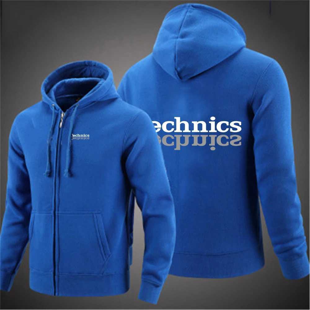 2025 High Street Solid Color Coat Spring And Autumn Man's Leisure Versatile Hoodies Technics DJ 1200 Print Fashion Jacket S261017DR9W