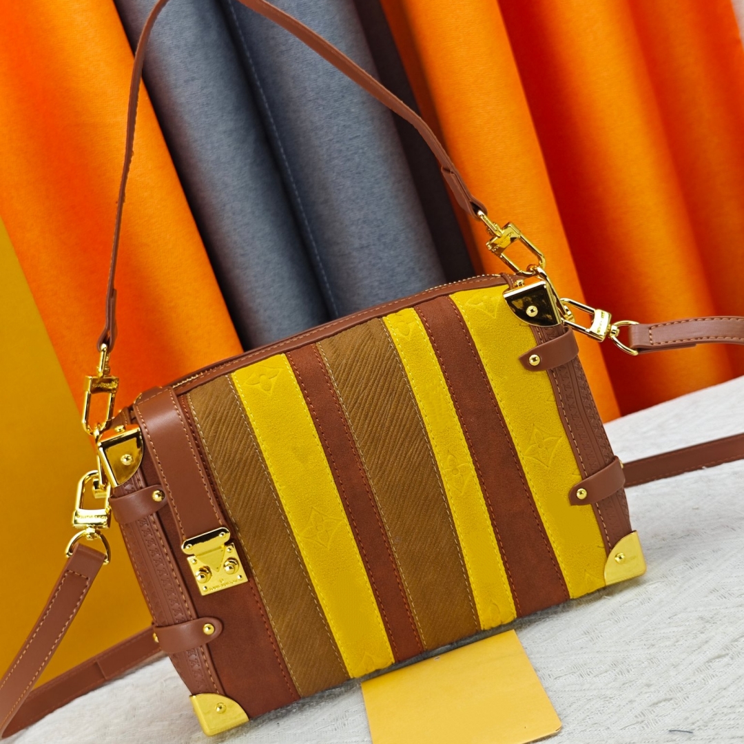 10A luxury Genuine Monogram Leather designer bag Side Trunk Womens Shoulder Bags Crossbody Bag totes Handbags the tote bag wallets Purse backpack M4