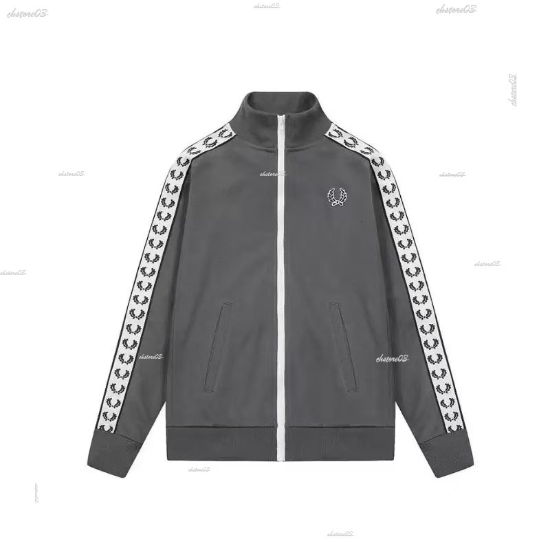 Luxury Freds Perrys Jacket Sweater Designer Womens LP Lapel Classic Fredly Jackets Comfortable Parke Wheat Spike Embroidery Cotton Street Brand Mens