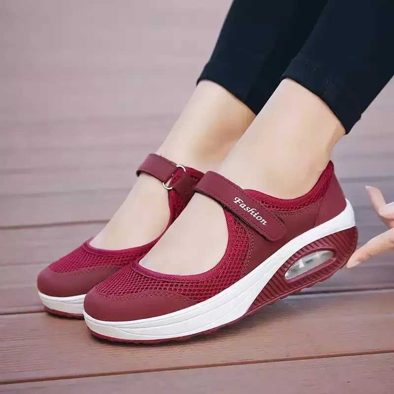 Casual Shoes Fall Fashion Women Shoes Sneakers Mesh Lightweight Women's Casual Shoes Breathable Vulcanized Shoes Casual Sneakers H261016