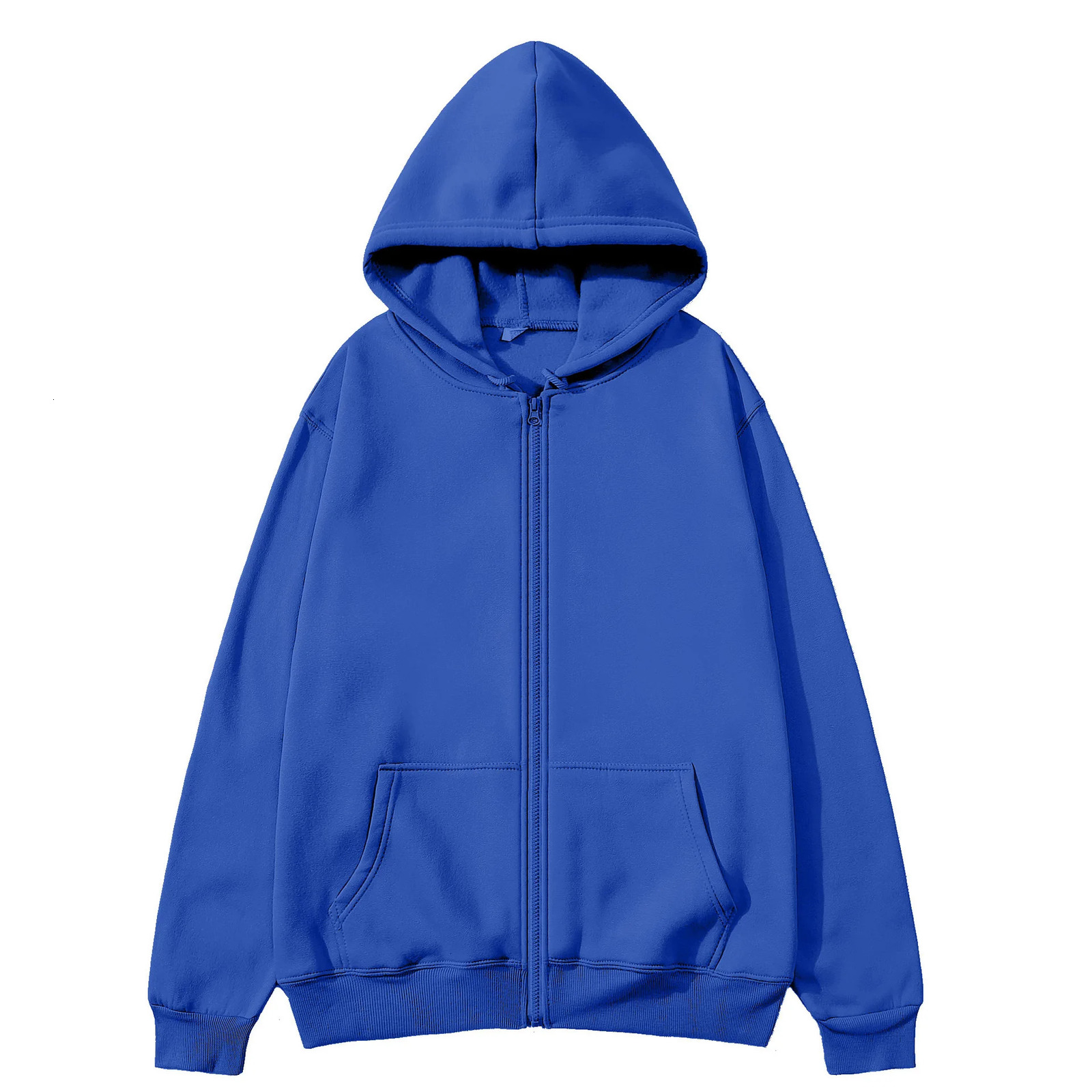 Oversize Women Hoodies Casual Solid Zip Up Hooded Sweatshirt Harajuku Korean Loose Couple Hoodie Jacket Coat Streetwear 261017