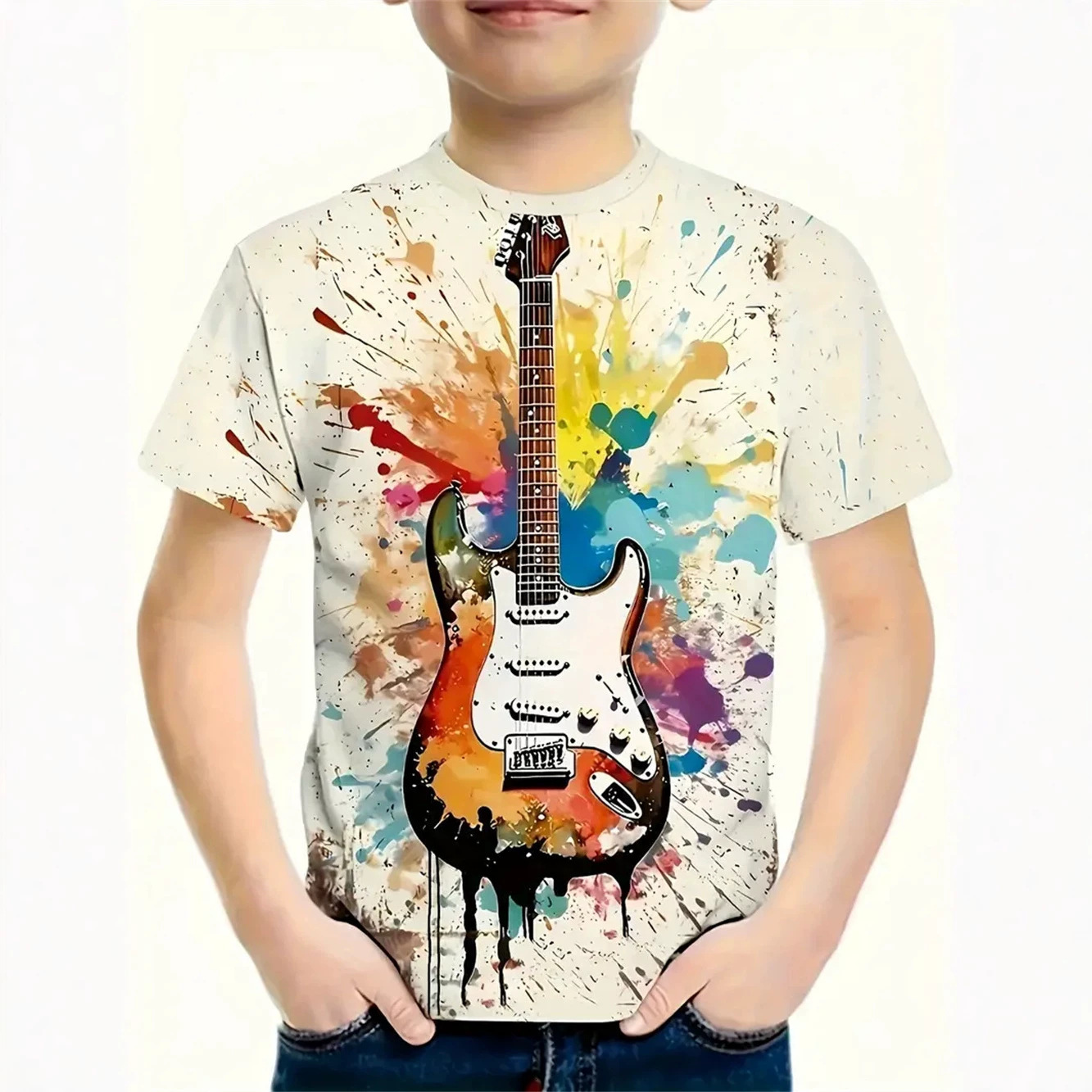 2026 Summer Fashion Creative Polyester Printed Men's Short Sleeve 3D T-Shirt Pattern Free Shipping