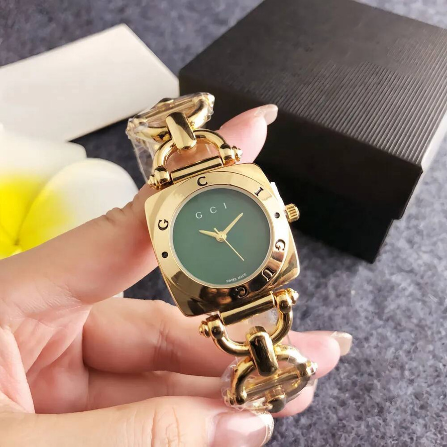 uartz Brand Wrist Watch Women Girl Ladies 30Mm Bracelet Style Pretty Steel Metal Band Quartz Logo Luxury Clock G194 Ladies ljh123