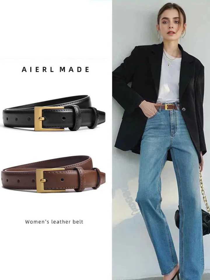 Women's Belt Fashion High-quality Pin Buckle Belt Genuine Luxury Soft PU Leather Belt Women Pair with Pants JeansFor Ideal Gift S261017XFGZ