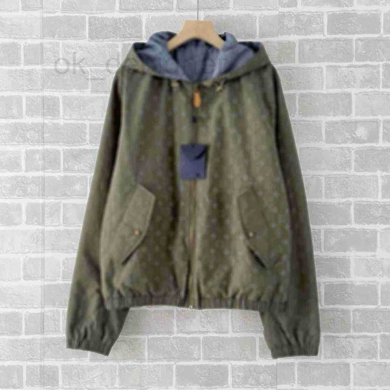 Men's Jackets Designer 2026 autumn/winter trendy high-quality double-sided letter-printed zip-up hooded jacket for men and women J0A5