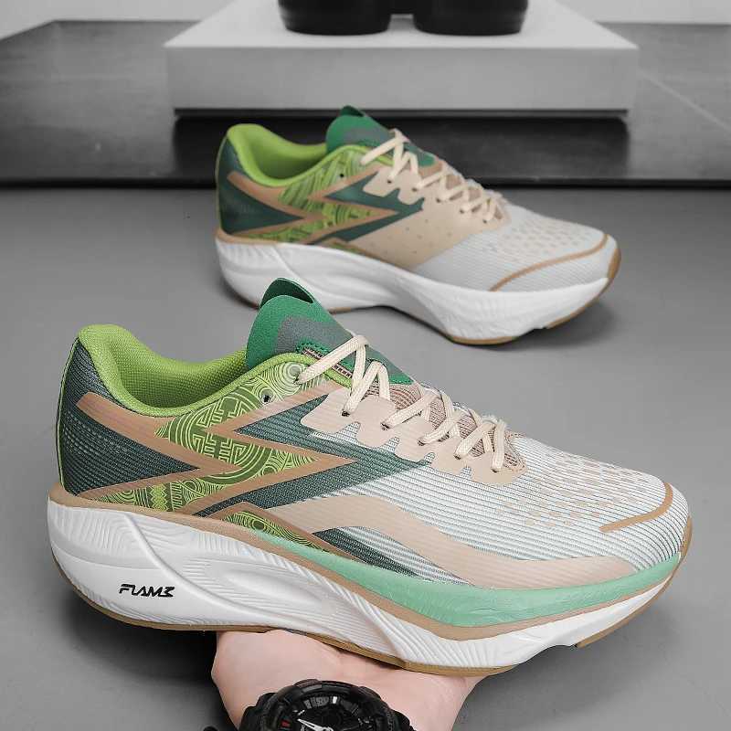 Casual Shoes Men's Carbon Plate Running Shoes Soft Cushion Shock Absorbing Sports Shoes Unisex Sneakers Light Anti-Slip Training Shoes H261016