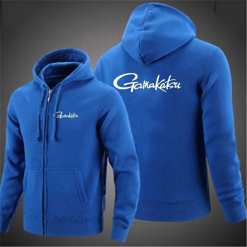 2025 Slim Jacket Spring And Autumn Zipper Hooded Windproof Coat Man's Gamakatsu Print High Street Fashion Pullover Hoodies S261017TRJ0
