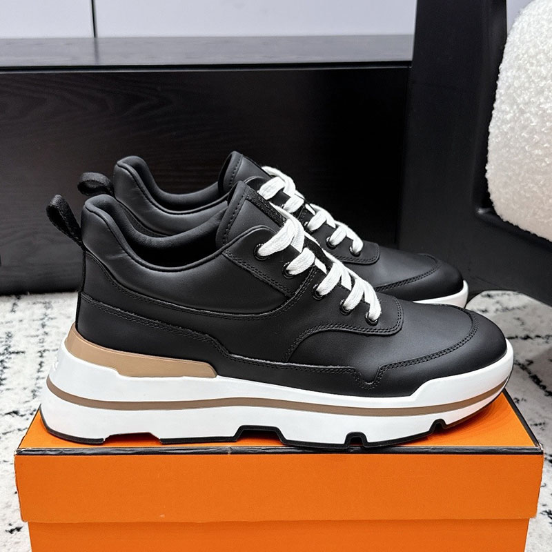 Mans Need Sneakers Mens Sheepskin Lining Sneaker H262899 Designer Luxury Brand Casual Shoes High Quality Round Head Patchwork Platform Shoes Sizes 3