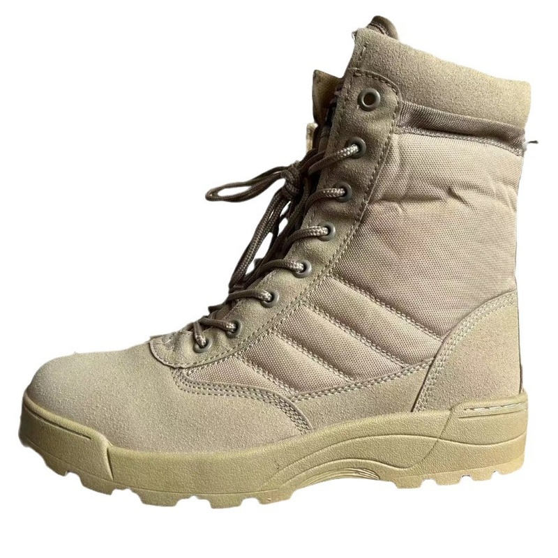 Men's Tactical Combat Boots High Top Outdoor Hiking Military Style Work Shoes