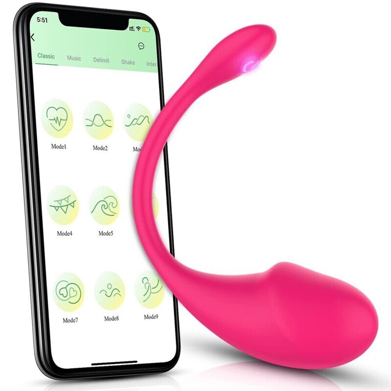 ellness Mini Intimate Body Massager Xiangmu Original Wireless APP Remote Control Wearable Tadpole G-Spot Vibrator, Small Whale Vibrator BA15