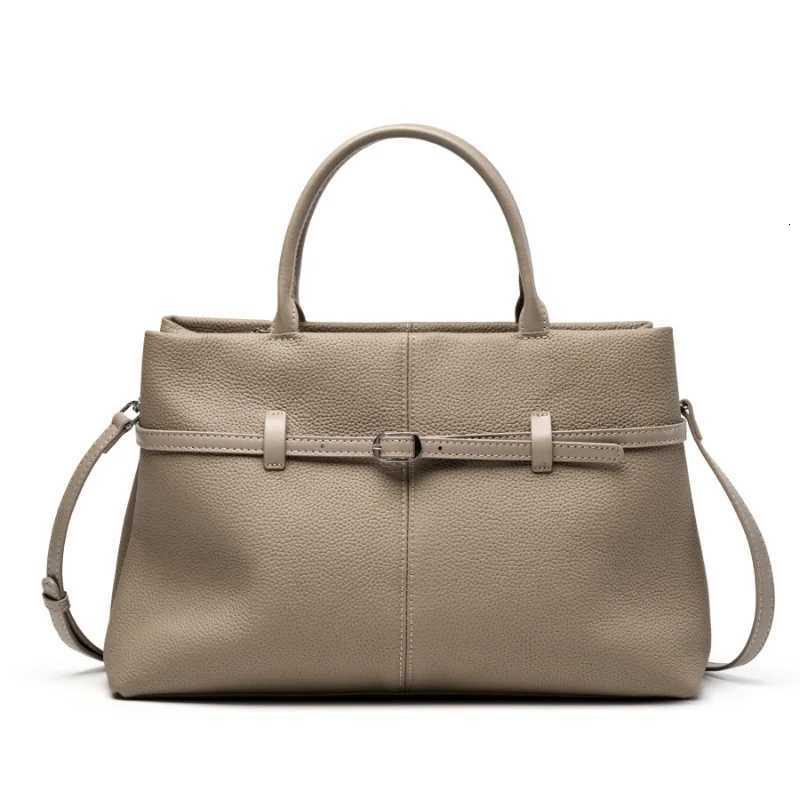 Evening Bags Totes 2026 New Genuine Leather Hand bag Ladies Real Cowhide Shoulder or Crossbody Bags Fashion Women Tote Handbag H261016