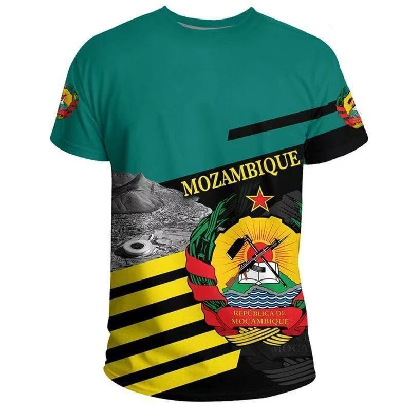 2026 Africa Ghana Fashion 3D Printed Men's Casual Summer Sports Round Neck Short Sleeve T-Shirt Free Shipping