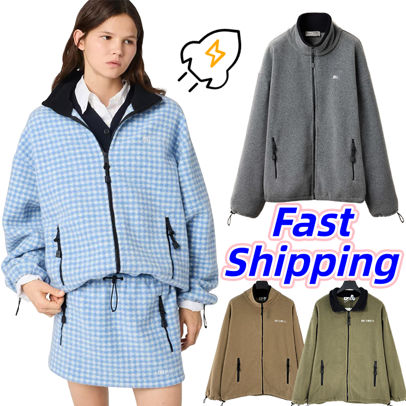 mins jacket Designer Jacket Women Luxury set of spring and autumn leather suede plaid top with high end feel Warm and comfortable