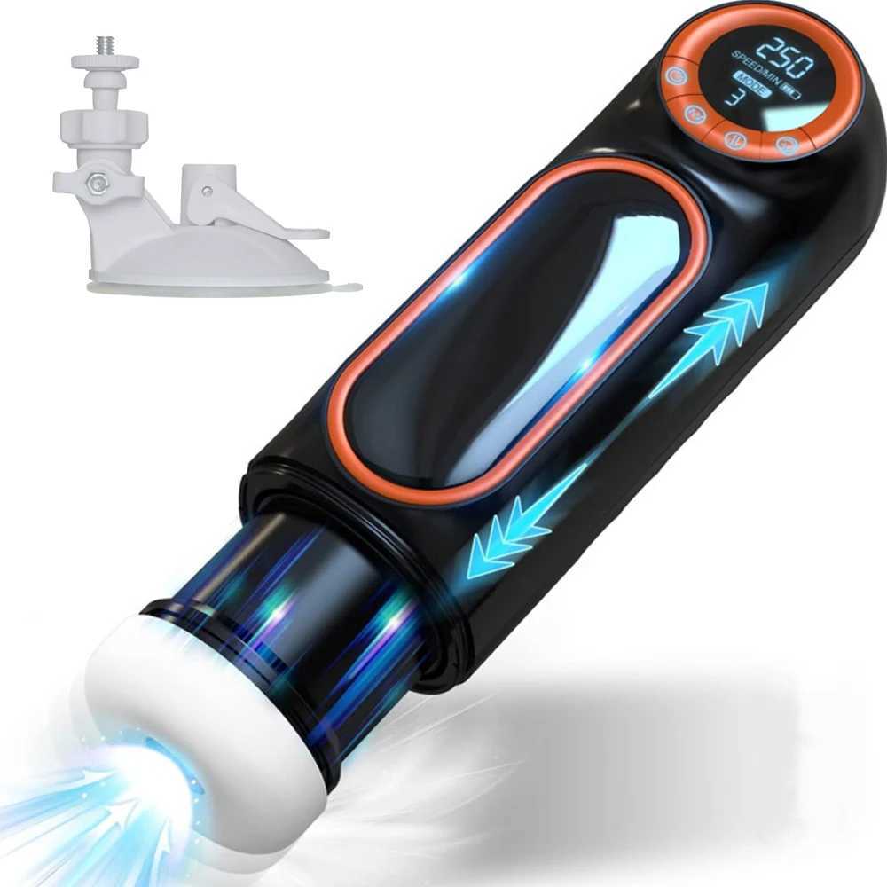 in1 4 Automatic Masturbators Cup Real Blowjob Thrusting Sucking Vibrating Vagina Intelligent Voice Adult s For Men M261017