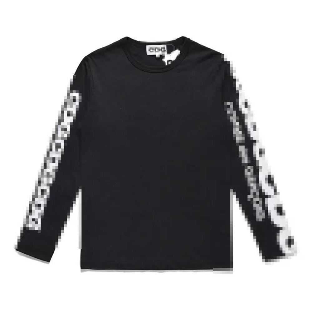 Play Comme De Granco Long Sleeve T Shirt Designer Sweatshirt Lightweight Round Neck Red Heart Printed Graphic Tee High End Pullover Unisex Sweat Pla