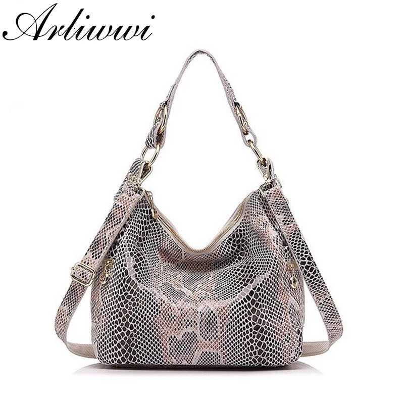 Evening Bags 100% Real Leather Lady Shiny Snake Bags Shiny Serpentine Embossed Genuine Leather Handbags For Women H261016