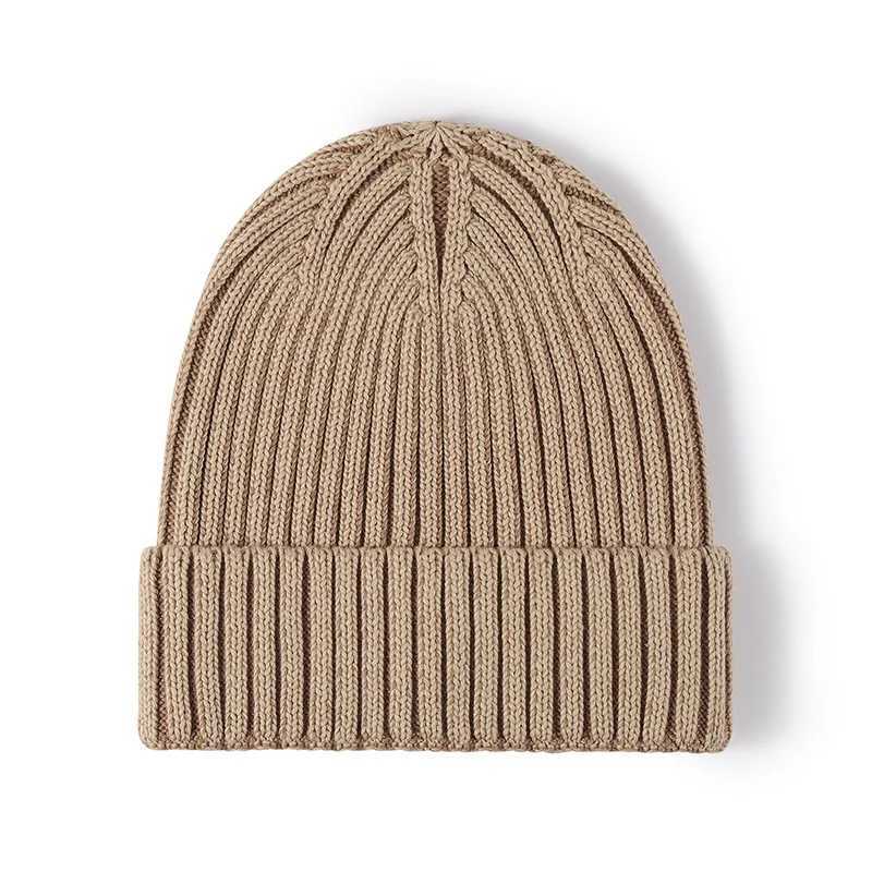 Beanie/Skull Caps Men's Women Big Head Winter Brimless Head Wrapped Cotton Knit Cap Outdoor Warm Head Wrapped Cold Cap Boys Girls Wool Cap Bean
