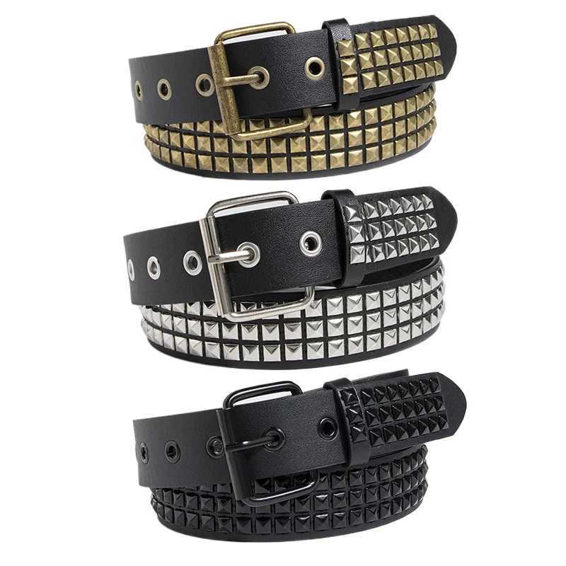 Hip Hop Punk Belt Unisex Fashion Trend Versatile Jeans Goth Retro Pu Leather Girdle Black Y2k Girls Pin Buckle Waistband S2610172OYK