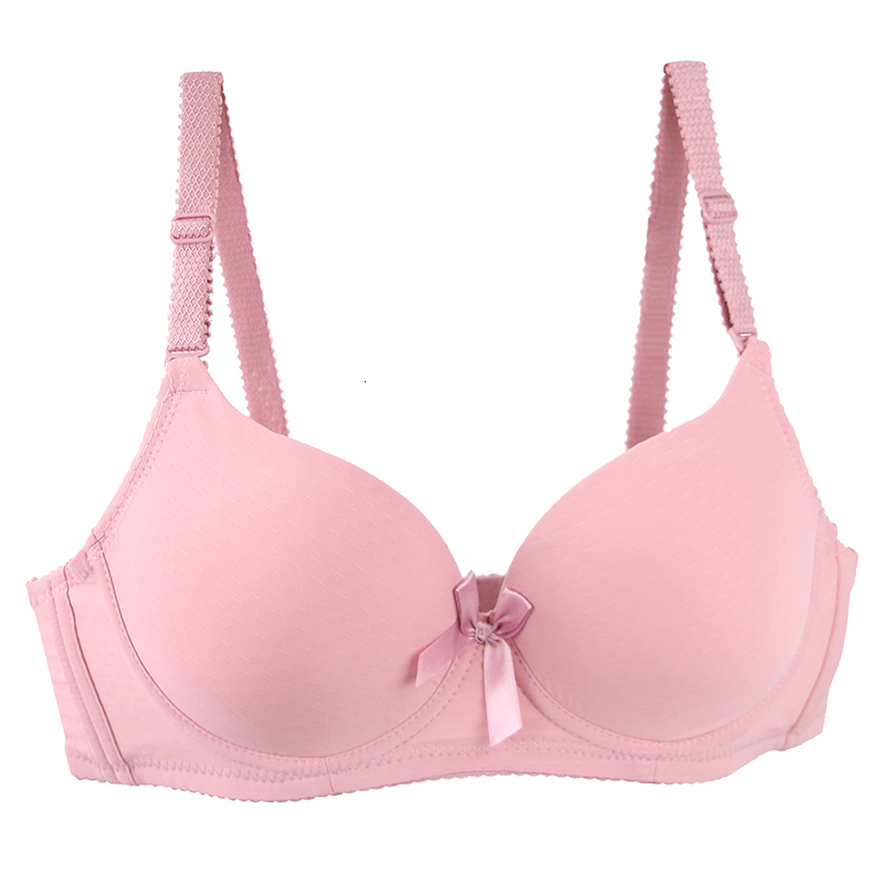 2025 New Sexy Plus Size Bras Bow Sweat Absorption Underwear For Women Solid Smooth Seamless Breathable ABC Cup Lingerie dongdumaoyi