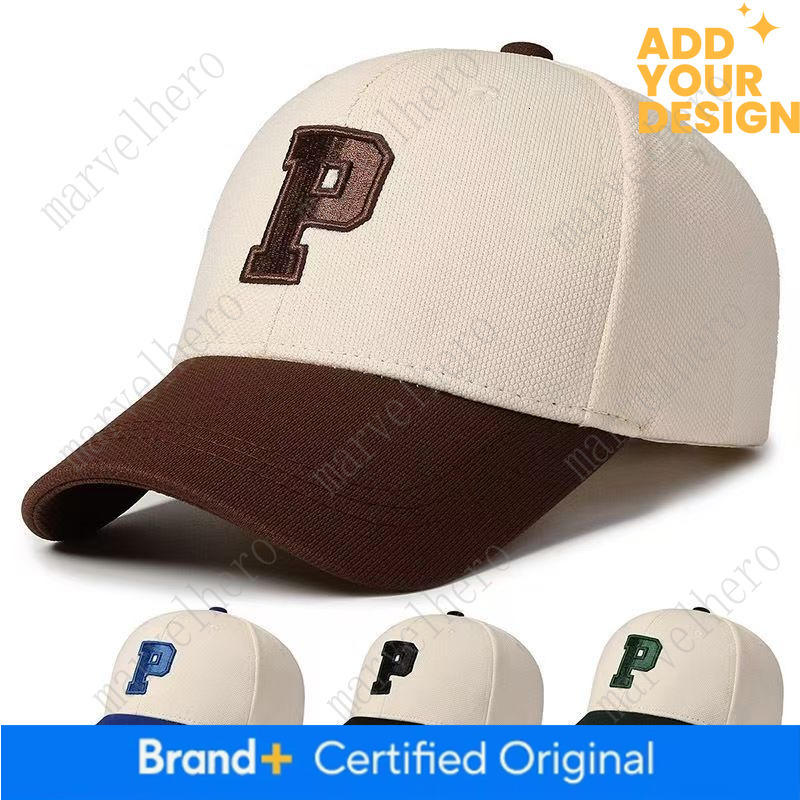 Korean Style Trendy Duckbill That Makes The Face Look Smaller Wide Brim Large Head Circumference Curved Brim Ins Hat Letter P Baseball Cap For Women