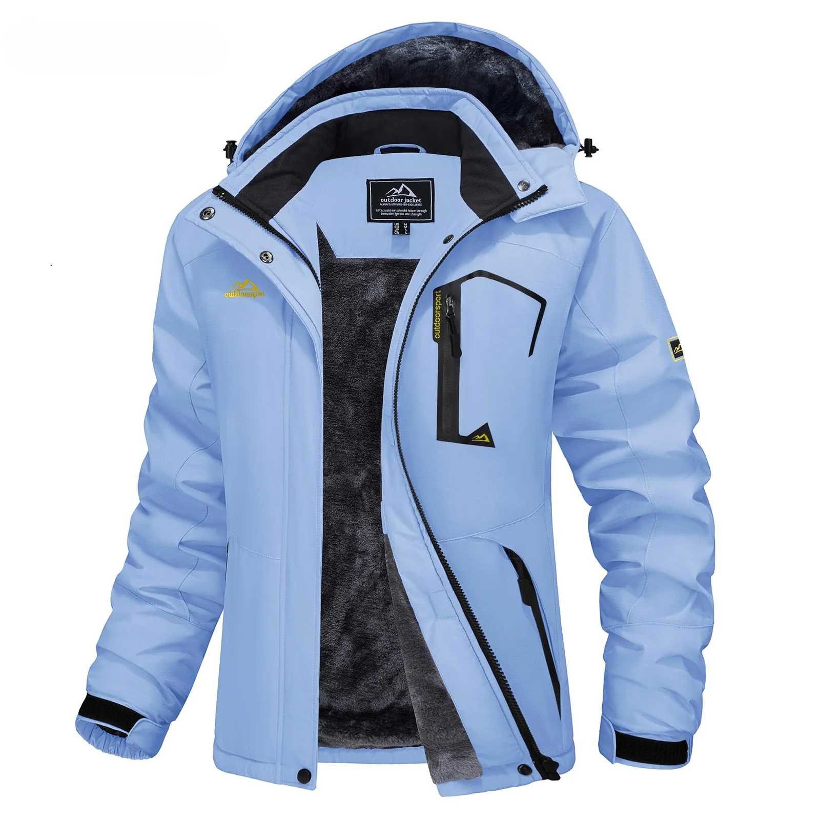 Women Puffer Down Jacket Coat MAGCOMSEN Womens Ski Jacket Winter Warm Fleece Parka Windproof Rain Snowproof Thermal Heavy Coat Hiking Ladies Snowboa