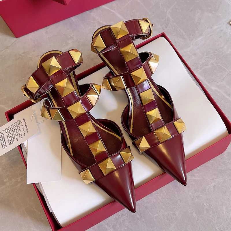 Women's Fashion High Heels 2023 Spring/Summer New Baotou Sandals Pointed Single Shoes Q261015