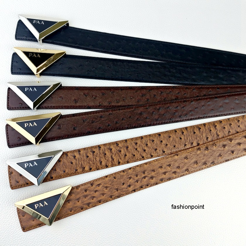 Belts Trendy Designer Belt Exquisite Triangular Design Buckle With Belt Fashion Body Design Versatile Belt Width 3.8cm