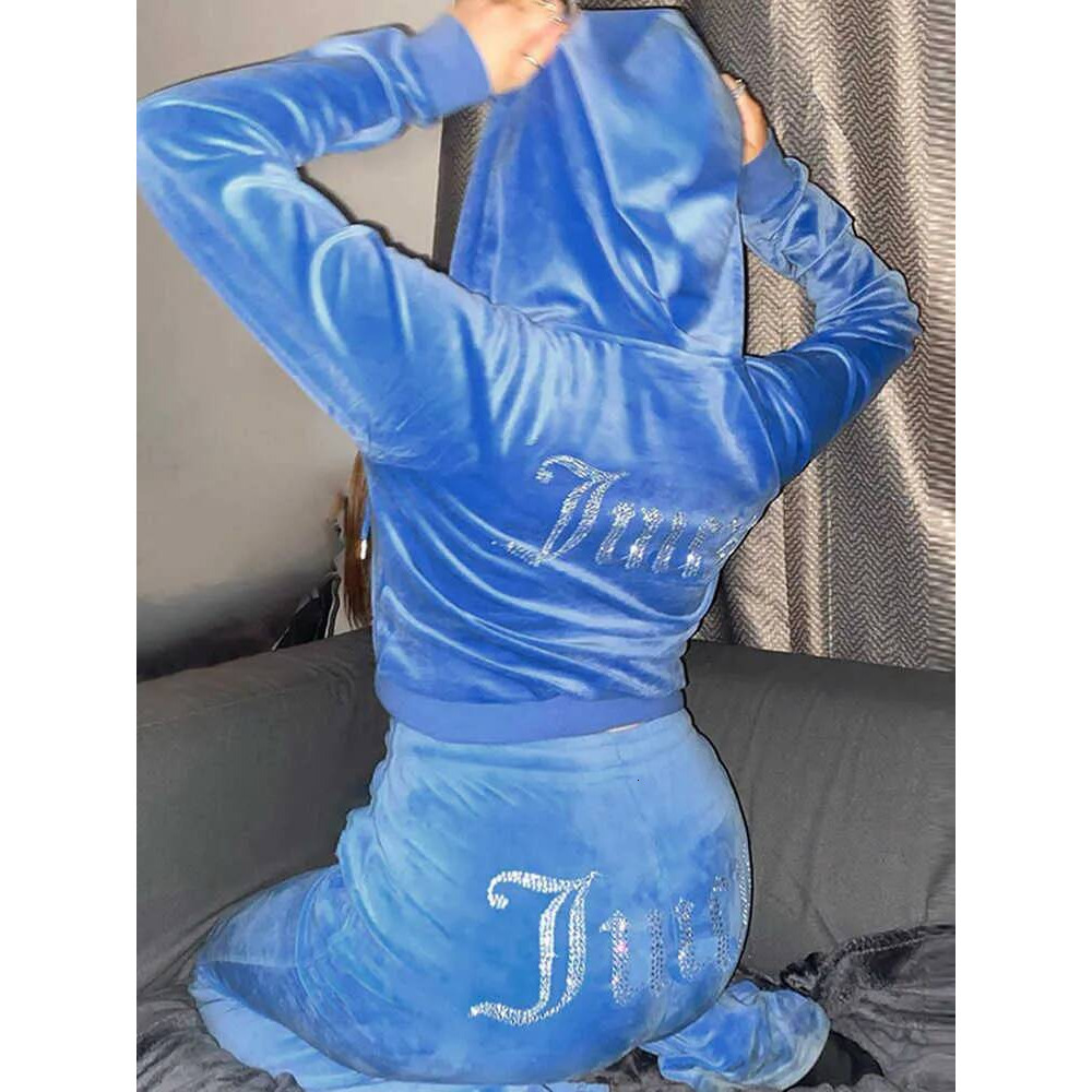 Juicy Coutour Tracksuit Designer Sweatsuits Fit Fashion Comfortable Casual Sports Wear Juicy Conture Tracksuit Jogging Velour Womens Juicer Two Piec