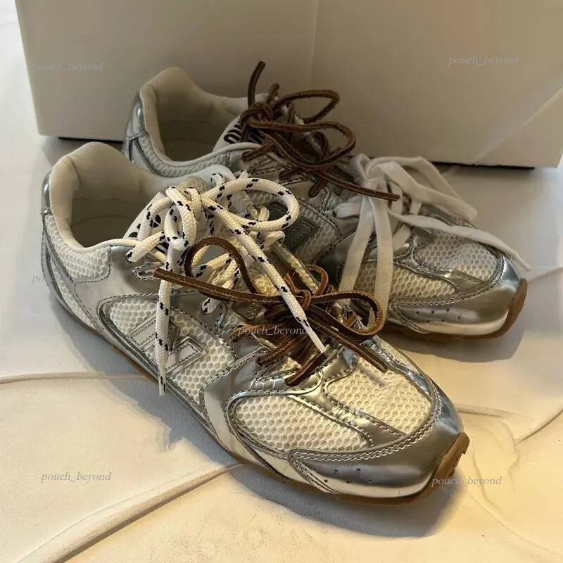 mius shoes Suede leather Wear dirty Designer trainer shoe sliver fashion mesh sneaker sport run gym casual dress outdoor Luxury tennis shoes loafer