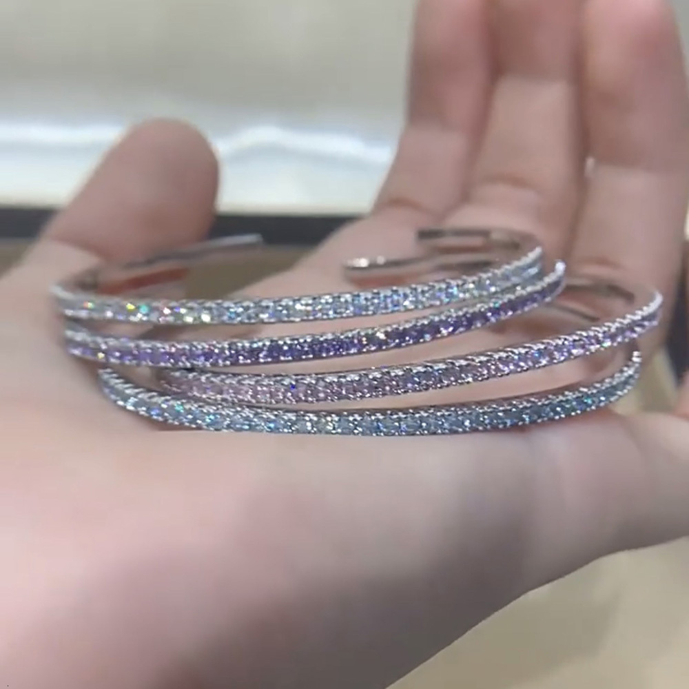 VITAJEW Fashion Luxury Tennis Top Quality Classic For Women And Men Party Wedding Accessory Open Bangle Jewelry