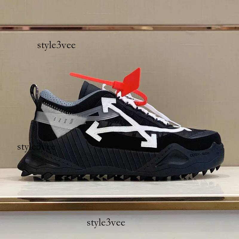 off white shoes designer off shoes Collaboration Mesh Arrow Dad Shoes for Women and Men Couple Height Increasing Thick Sole Casual Sports Sneakers o