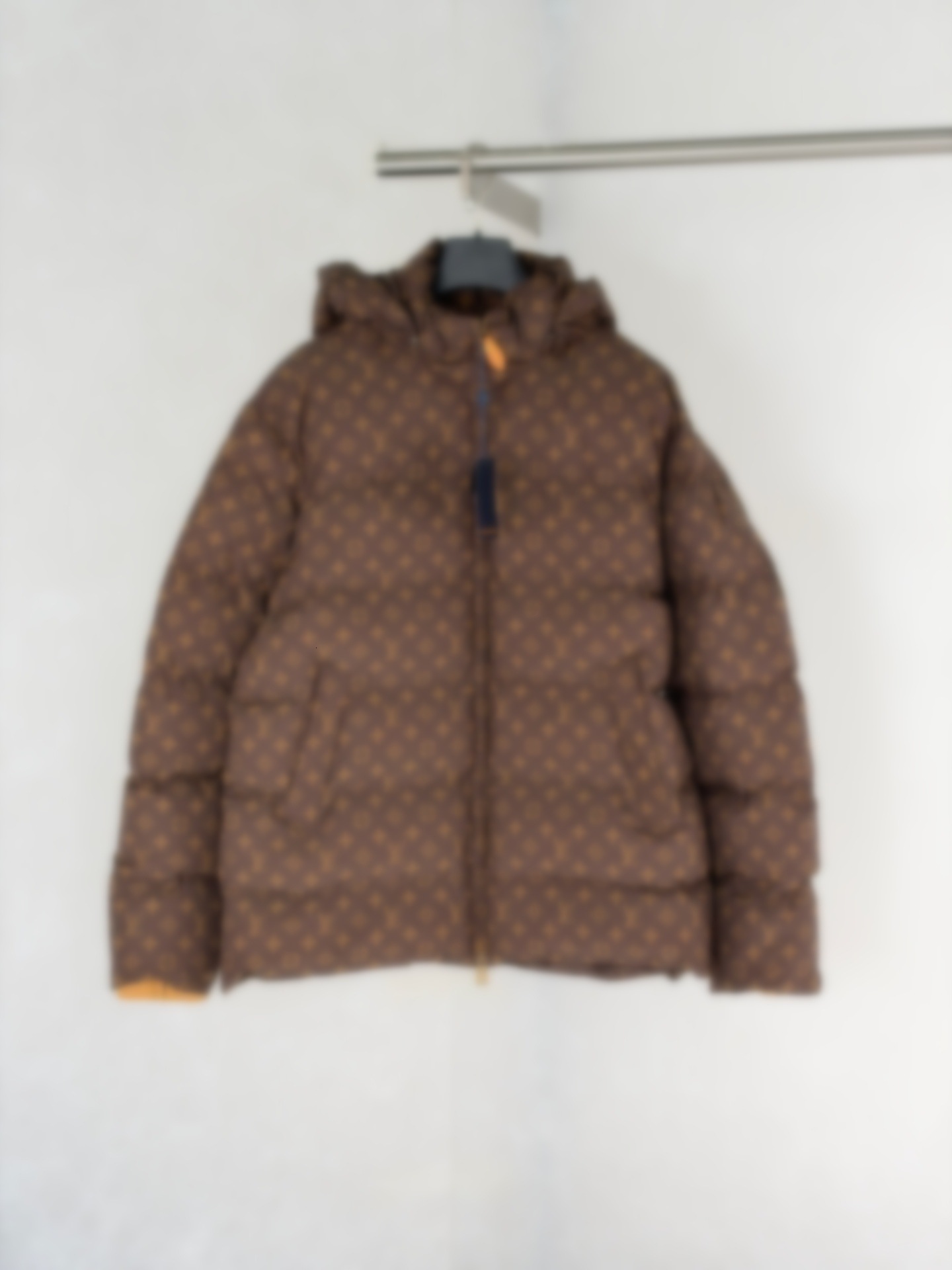Designer Top-Quality 26Ss Trendy Brand New All-Over Print Monogram Hooded Cotton Jacket, Unisex, Celebrity Style cb7b