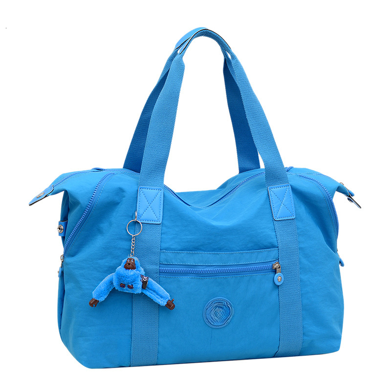 Designer Nylon Kiplin Tote Bag Kippling Multi Zipper Pockets With Monkey Kiplink Duffle Shoulder Lightweight Resistant Kids Travel Commute Women Han