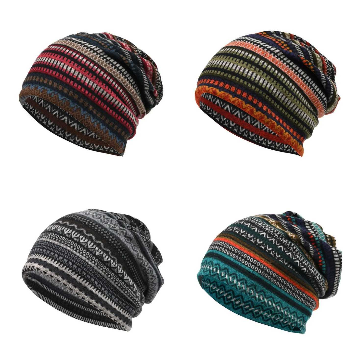 Beanie/Skull Caps Autumn Winter Hats For Women Men Unisex Beanie Baggy Cap Neck Collar/mask/turban Hat 3 In 1 Multi functional Cold Keep Warm NewT26