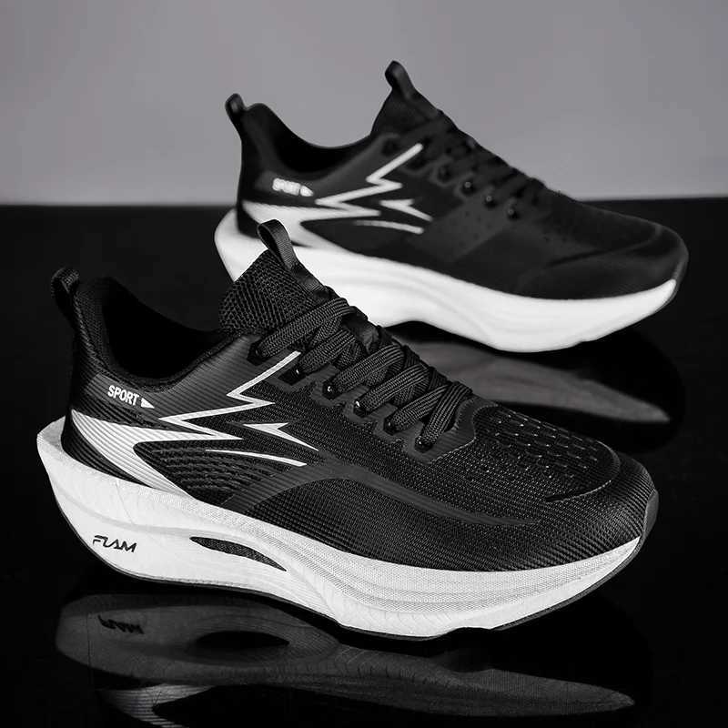 Casual Shoes Men Marathon Sports Running Shoes Carbon Board Breathable Lightweight Women's Comfortable Autumn Christmas Athletic Sneakers H2610