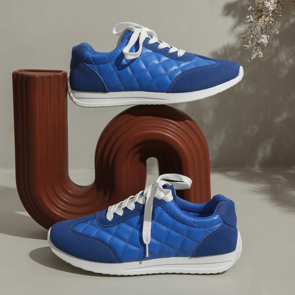 Casual Shoes Blue Lightweight Breathable Women's Sneakers Casual Sport Running Shoes 2025 New Style Zapatos De Mujer H261016