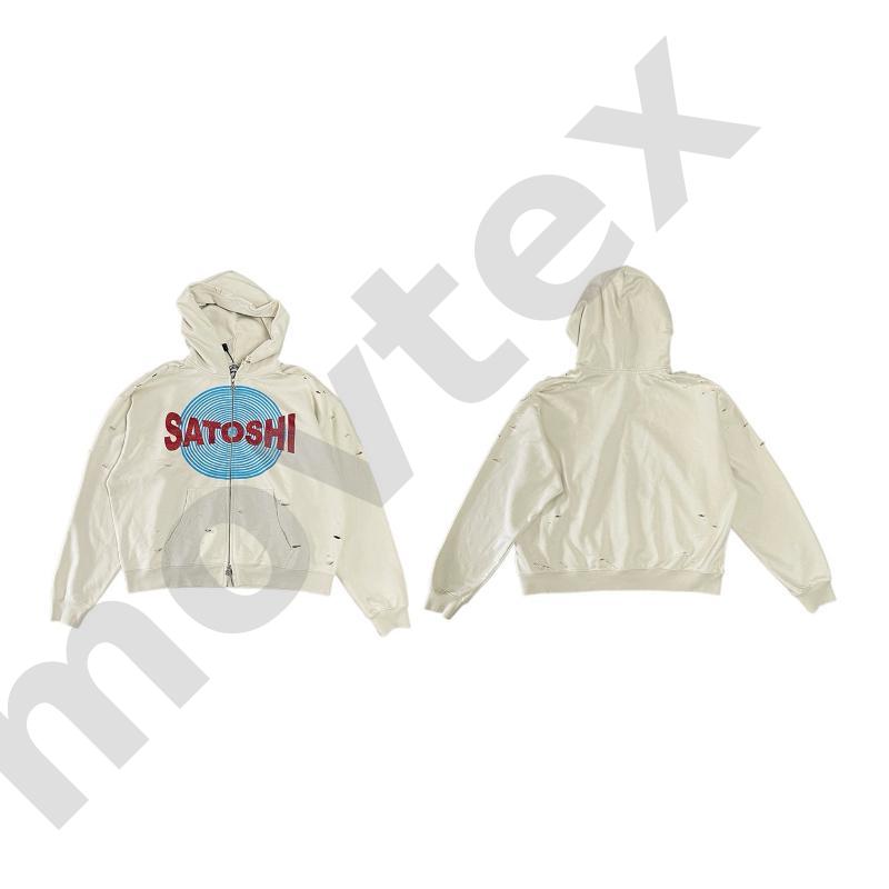 Unisex Heavy Cotton Blend Faded Washed Hooded Sweatshirt Chest Letter Print Multi Cargo Pocket Snap Button Design Raglan Sleeve Street Pullover