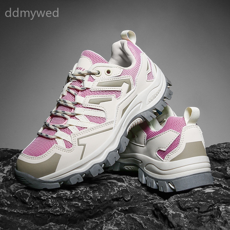 Women's Men's Outdoor Hiking Shoes Lightweight Breathable Trail Running Sneakers Anti-Slip Rubber Sole