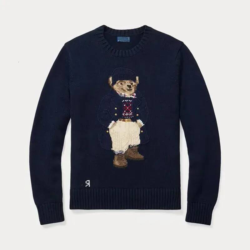 Top Quality Sweater Bear Designer Sweaters Knitted Cotton Crewneck Knit Embroidery Soft Basic Pullover Casual Pulls Fashion Knitted Wool 998