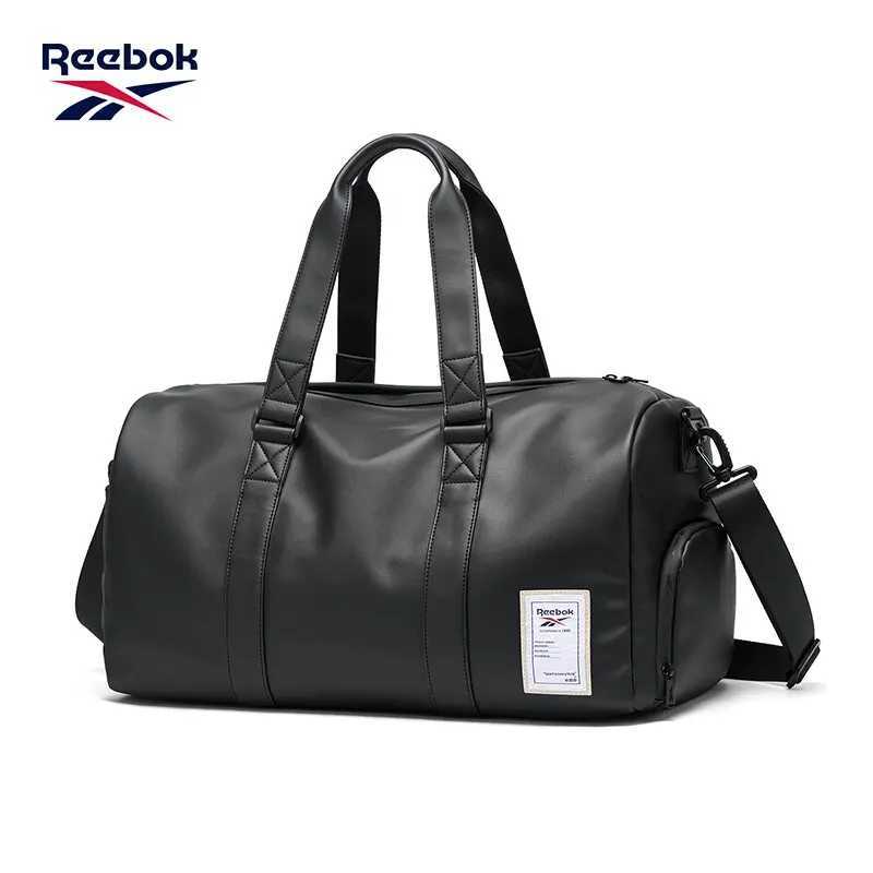 Designer Black Totes REEBOK Large Capacity Leather Duffel Bag Wen Men Sport Gmy Big Dry Shoes Cpartment Weekender Overnight Travel Bag J261016