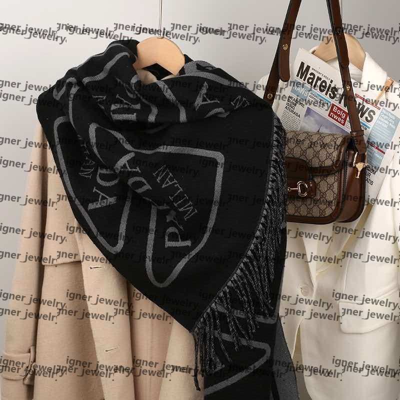 luxury scarf designer wool scarf Men Shawl, Wrap Warmth Autumn Winter Knitting Fashion Trend Two Sides Travel Holiday Gifts Width shawl designer wom