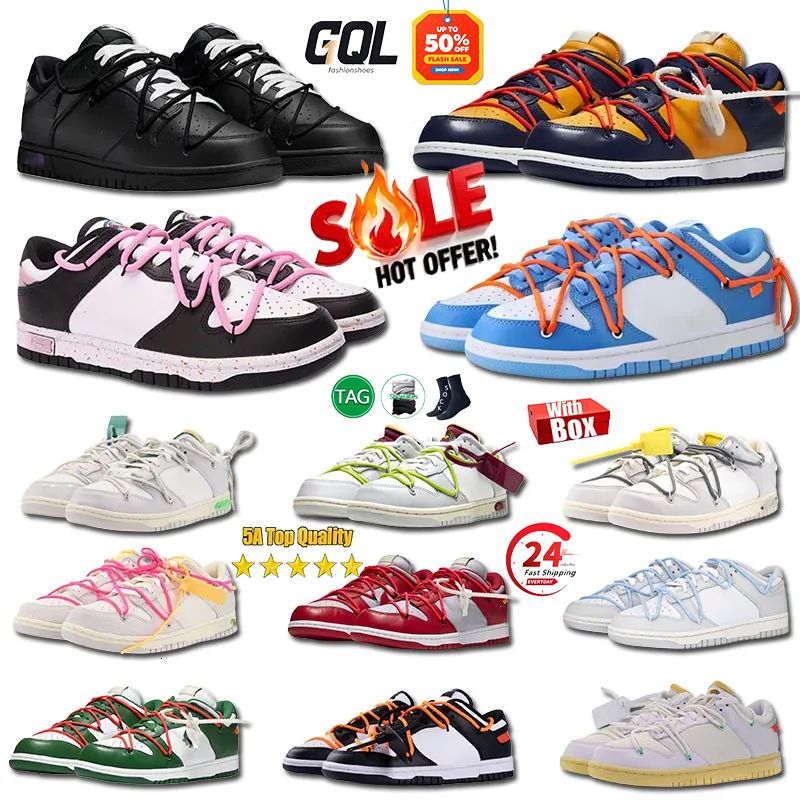 2026 Designer low-top Men Womens Off Lot Running Shoes Sports Shoe Trainers Sneakers White Triple Black Yellow Green Authentic Sail Collection Unive