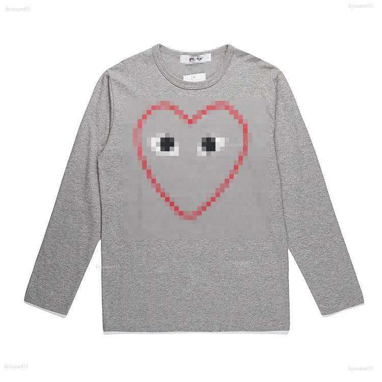 Red Heart hoodies Designer CDGHoodie Letter Luxury Mens Women commes hoodie Long Sleeve Pullover high quality Loose Sweaters Fashionable 497