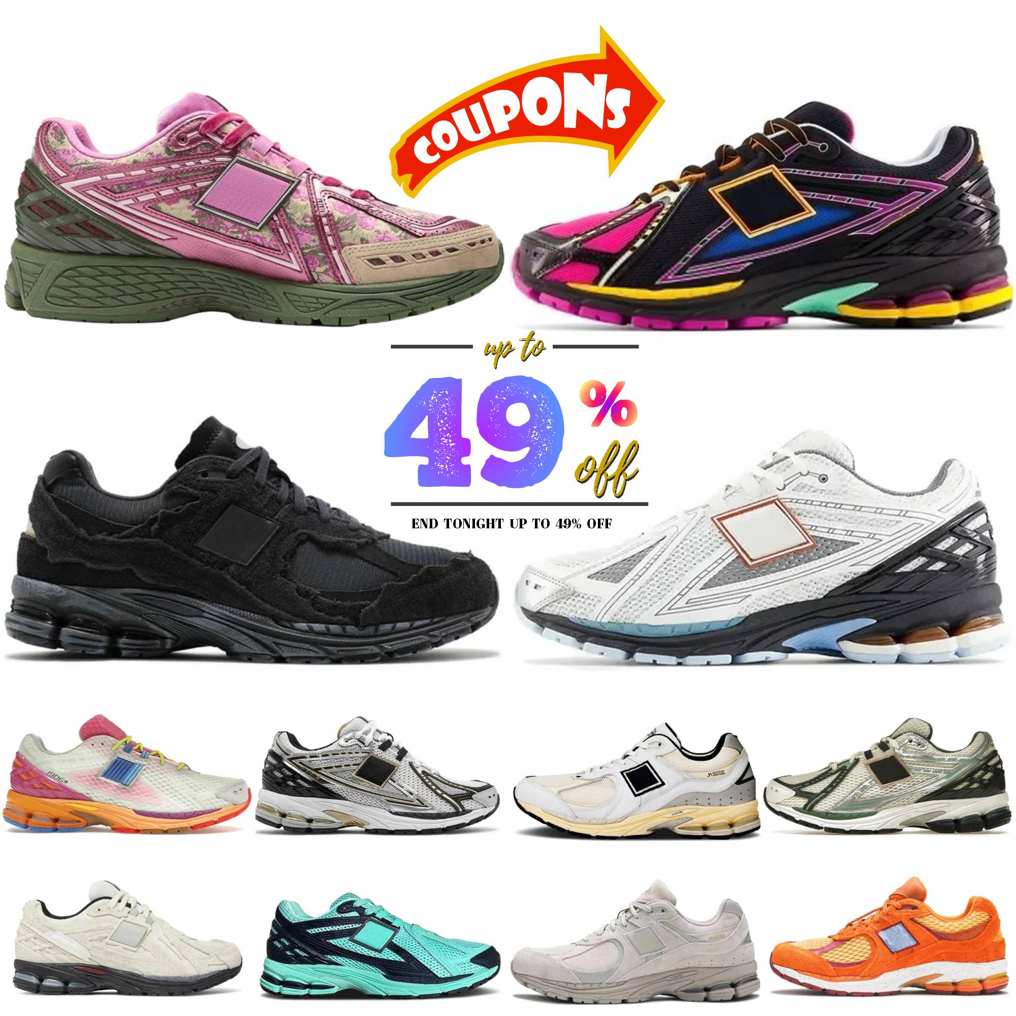 2027 Designer 1906 Running Shoes Luxury 1906r Shoe Protective Bag Men and Women Sports Shoes Silver Black White Metal Gold Leather Top Quality EUR 3