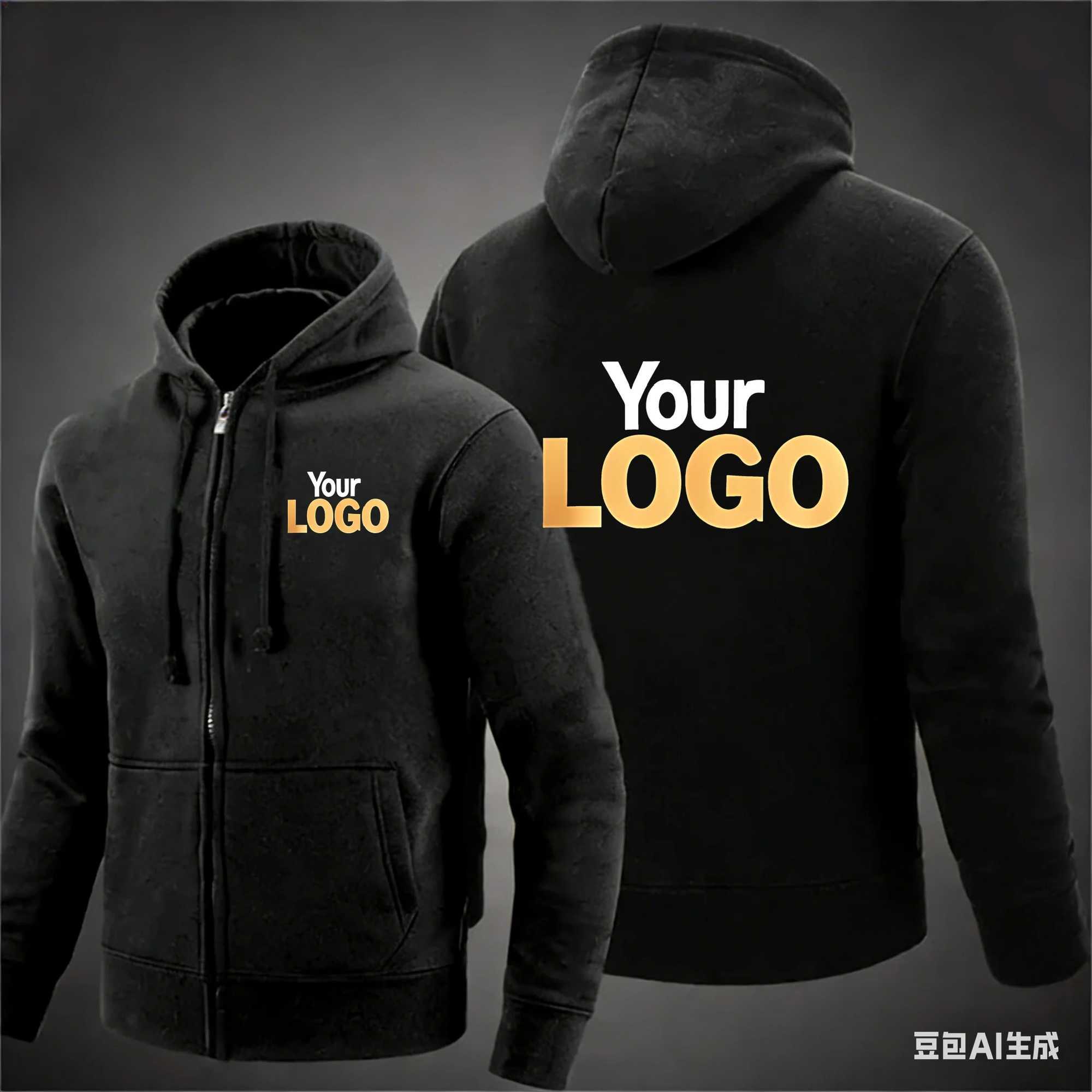 Personalized fashion custom zipper hoodie for men and women long sved casual autumn sports solid color clothing S261017RLD1