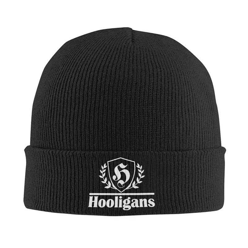 Beanie/Skull Caps Hooligans Beanie Hat for Men Women Unisex Warm Knit Cuffed Skull Cap Hip Hop Streetwear GiftT261017