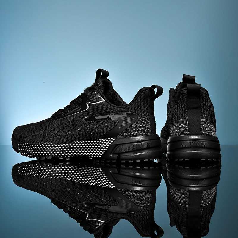 Casual Shoes New Mens Running Shoes Lightweight Non-slip Tennis Shoes Mesh Breathable Lace-up Sports Shoes for Men Casual Sneakers Size 38-50 H26101