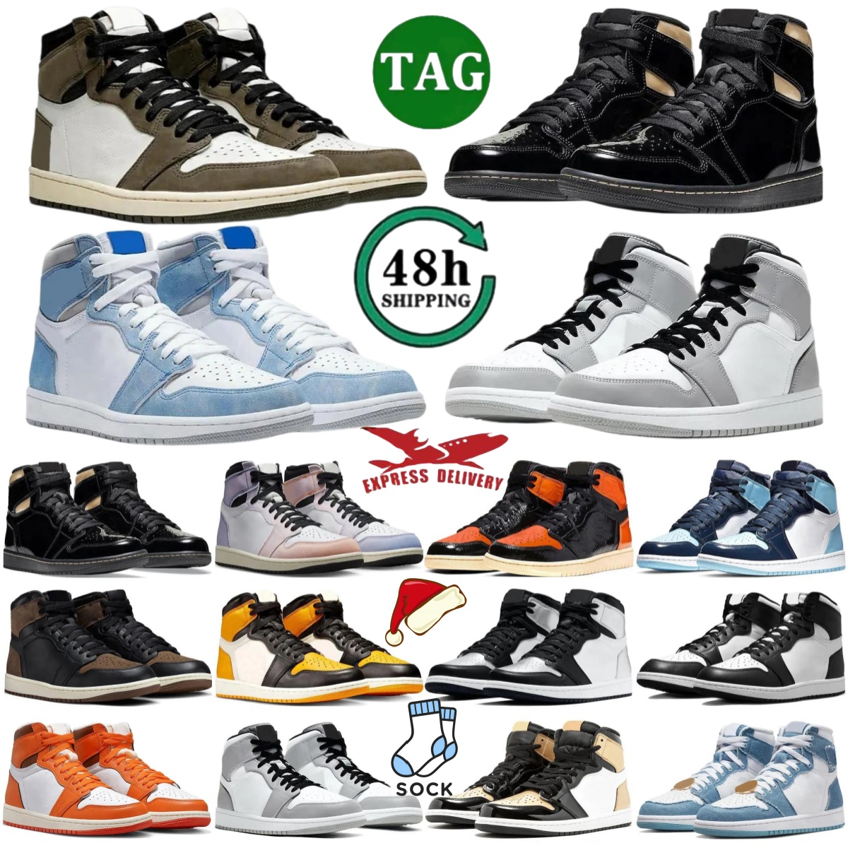 high quality designer shoes 1 1s basketball shoes high og leather running shoes men women flat sports shoes outdoor casual shoes barbed black toes m