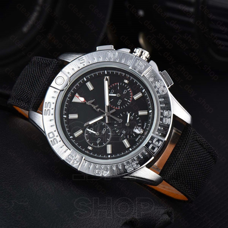 AAA Mens Chronograph Br Watch Designer Breitlinlyness Watch Automatic Quartz Movement Watches Men High Quality Watch Multi Function Calendar Watch c