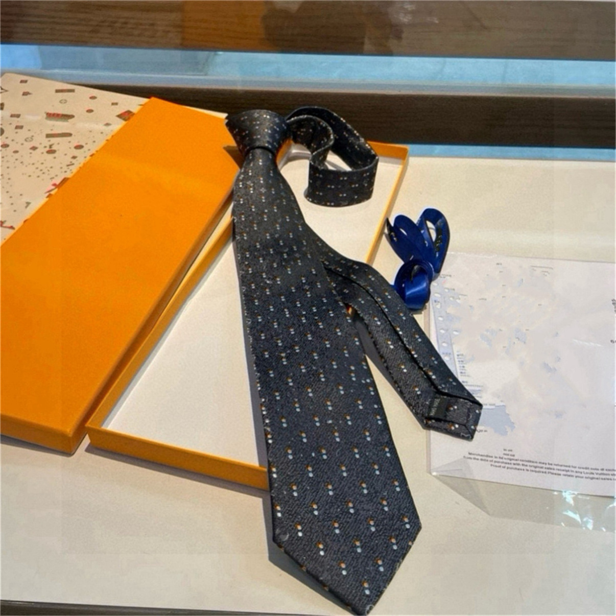 SS Neck Ties box New Mens Printed 100% Tie Silk Necktie black blue Aldult Jacquard Party Wedding Business Woven Fashion Design Tie 0947